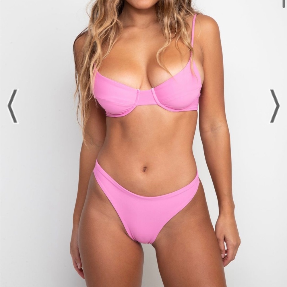 Skatie Swim Set in Dahlia